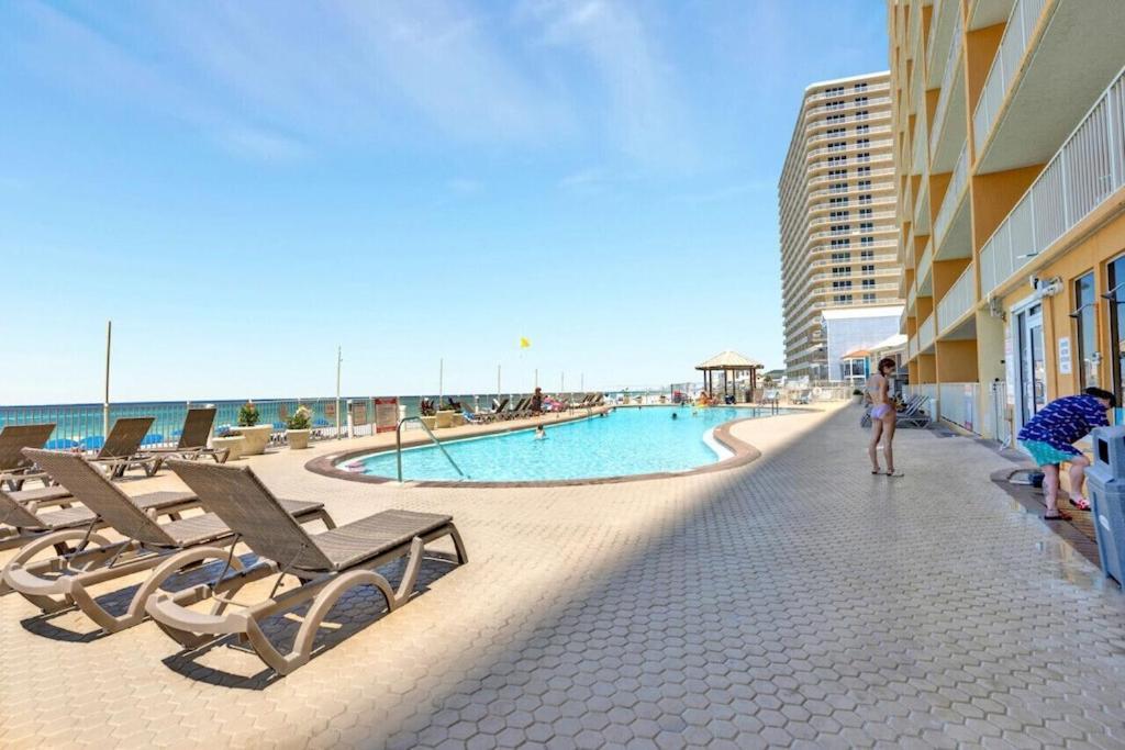 Treasure Island 707 - Gulf Front, Sunset Views, Heated Resort Pool & Hot Tub! 파나마 시티 외부 사진
