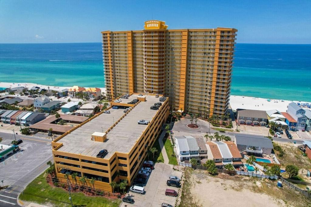Treasure Island 707 - Gulf Front, Sunset Views, Heated Resort Pool & Hot Tub! 파나마 시티 외부 사진
